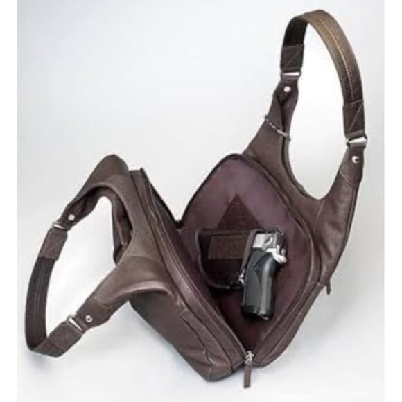 SOLD Gun Tote'n Mamas Hobo Leather Shoulder Bag Gun Bag Western Cowgirl Tassel - Picture 2 of 11